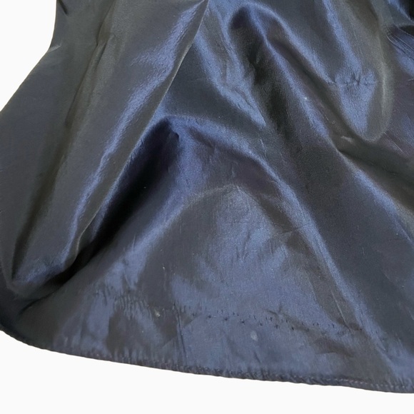 Vera Wang Vintage Black Blue Taffeta Gown Size 8 Fits 4 Formal Dress - Picture 9 of 13